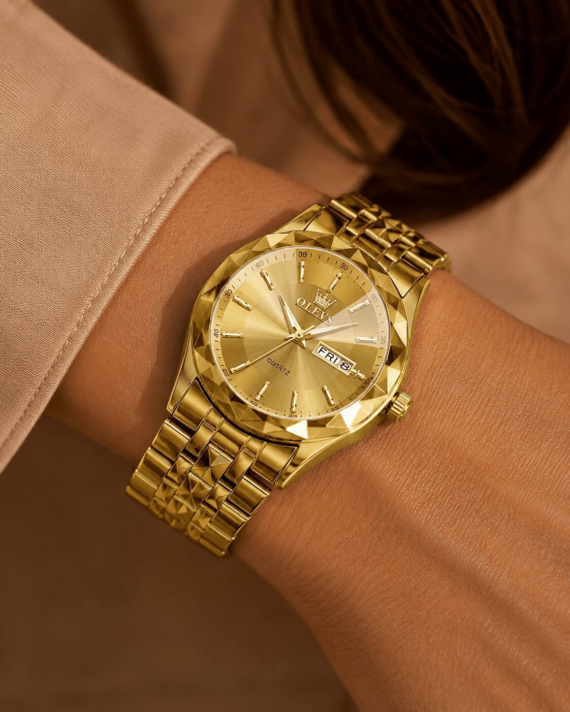OLEVS Gold Dress Watch — L5013G