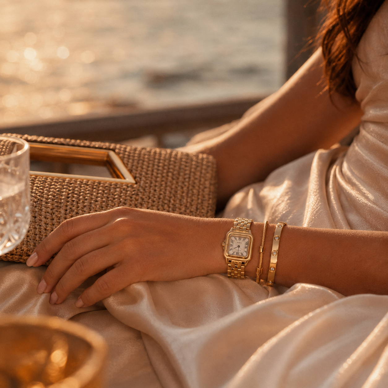 Grealy Square Dress Watch — Gold